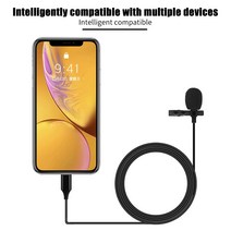 가전제품 전자기기 미니 전문 Lavalier 마이크 3.5mm 금속 클립 옷깃 휴대 전화 PC 노트북 유선 말하기 보컬 오디오, [01] 3.5MM plug