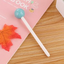 츄파르 막대사탕 디자인 젤펜 롤리팝 캔디 검정볼펜, 상세 참조