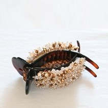 수스다 프랑수와 비즈 포니테일 집게핀