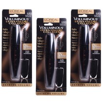 로레알파리 볼류미너스 엑스트라-볼륨 콜라겐 마스카라 10ml, Blackest Black, 3개