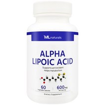 [미국빠른직구] 마이라이프 내추럴스 알파리포산 600 mg 60 야채캡슐, 60정, 1개