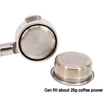 드롱기 커피머신 호환 58mm 7g 8g 25g 스테인레스 스틸 필터 바구니 고압 브레빌 크럽스 커피 머신 다공성, 01 58MM 25g