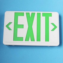 비상구 대피로 EXIT 출구 비상유도등 인테리어 조명, 밀리터리그린그린양면120V전압, 녹색ㅣ단면ㅣ120V