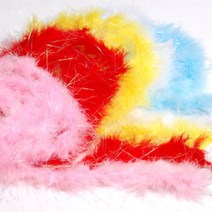 깃털모루 줄깃털 깃털끈180cm, 흰색