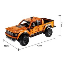 포드 트럭 블록 1379pcs 랩터 f-150 픽업 레이싱 카 빌딩 블록 모델 완구 suv vehicl 벽돌, 상자 없음