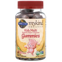 Garden of Life MyKind 오가닉 키즈 멀티 오가닉 체리맛 비건 구미젤리 120개