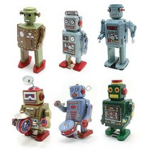 빈티지 틴토이 양철 로봇 시리즈 태엽장난감 6종, 봉천이