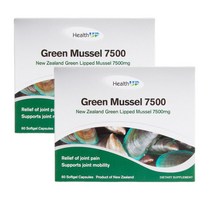 헬스업 뉴질랜드 초록입홍합 오일 7500mg 60정 2통세트