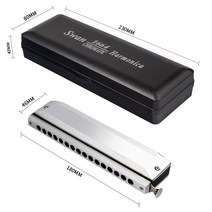 하모니카 악기 벨라리오 SWAN Chromatic Harmonica C 16 홀의 키 톤 전문가 및 학생을위한 입 오르간 크로, 한개옵션0