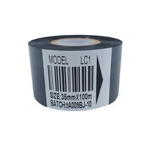 날인기먹지 30mm 100m 25 35 LC1 코드 리본 포장 열 전달 날짜, LC1 강화 30mm 100MX10개