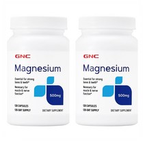 [1+1] GNC 마그네슘 500 mg 120캡슐