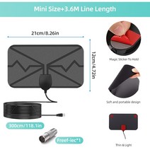 TV안테나 tv 안테나 TV안테나선 디지털 hd 4k 인테리어 실내 hd box high gain signal amplified booster satellite receiver, 안테나 및 증폭기