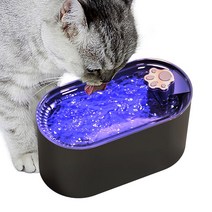 Run 기술 자동 정수기 반려 동물 고양이 강아지 저소음, 블랙