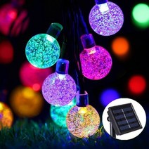 LED 전광판 판매 203050 LED 크리스탈 볼 LED 태양 램프 야외조명, 다색, 50LED 10 미터