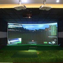 홈스크린골프 가정용 300*200CM/300*100CM 골프 공 시뮬레이터 충격 디스플레이 프로젝션 스크린 실내 흰색, 02 300X200CM