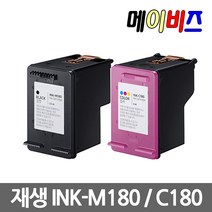 재생잉크 INK-M180 C180 대용량잉크 SL-J1660 SL-J1663 SL-J1665 SL-J1770FW, INK-M180 검정2배대용량, 1개