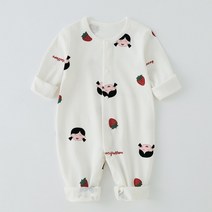 배냇저고리 신생아옷 신생아용 긴팔 하네스 바디 슈트 원지 코튼 신생아 의류 남녀공용