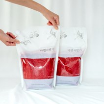 웰빙스토리 국내산 딸기로 만든 맛있는 과일청 수제 딸기청 오리지널 600g*2병, 600g, 2개