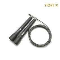 TKFIT 크로스핏 와이어 줄넘기, 블랙
