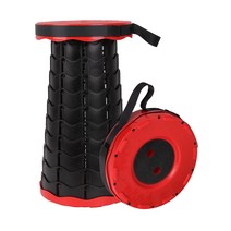 휴대용 접이식 자바라의자 캠핑 낚시 등산 여행 야외 높이조절의자 휴대용의자 초경량 캠핑의자, 파랑