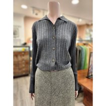 BCBG [올앤선드리] A플랫카라 골지 슬림C/D_ A2W9G974