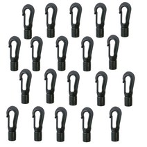 5mm 8mm 10pc 20pcs 번지 충격 코드 빠른 연결 후크 카약 카누 보트 딩기 리브 diy 탄성 코드 로프 용 끝 클립 매달려, 10pc 리터 크기