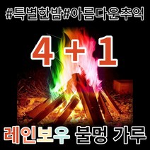 오로라 레인보우 불멍가루 캠핑놀거리 마법 모닥불 캠프파이어, 1개
