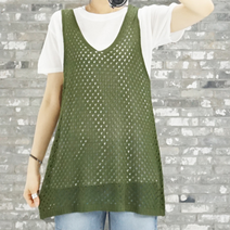 니트 그물 민소매 여름 조끼 추천 나시 여성