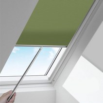 아엠홈 수동 버전 셀룰러 허니 콤 블라인드 라이트 필터링 방수 패브릭 창 채광창 Glasshouse 사용자 정의 크기, W70XH150cm, Green