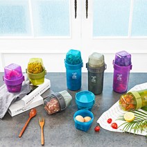씨밀렉스 샐러드&요거트 도시락 프레쉬 투인원 660ml 2개 세트, 단품, 선택:프레쉬투인원세트 블루