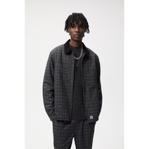 ZARA 자라 체크 블루종 봄버 자켓