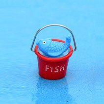 피규어 양동이 (FISH 레드), 단품