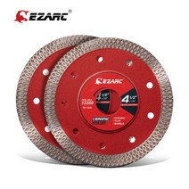 그라인더날 EZARC-115mm 및 125mm 초박형 다이아몬드 톱날 앵글 그라인더 도자기 세라믹 화강암 대리석 타일 절단용 2 개, [01] 115mm Diamond Blades