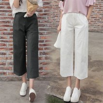 블루이즈 린넨 8부 와이드팬츠 XXL