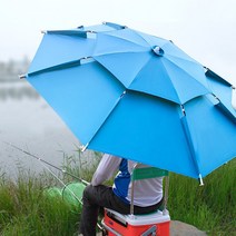 파라솔/대형 8각 이중파라솔/까페파라솔/편의점/낚시용품/캠핑용품/햇빛가리개/대형파라솔+받침대/휴게소, 블랙+주황포인트2m