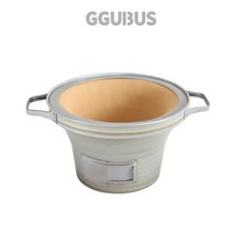꾸버스 황토화덕 바베큐그릴 캠핑 야외 식당 업소용 화로대 숯불 미니화덕, 1개