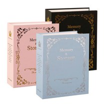 메모리 미니 포토북 사진첩 포켓앨범 (4x6인치 사진100장 보관), 색상:핑크