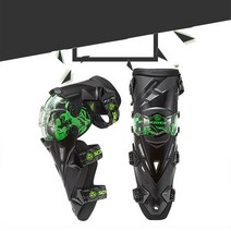 스타무역 오토바이랩터 관철형 무릎보호대 바이크 팔꿈치보호대, 그린