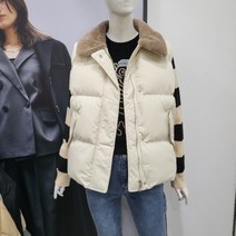 [뉴코아_에이비에프지] Abfz DP01 퍼 카라 웰론 패딩 조끼 AFW4HU33K