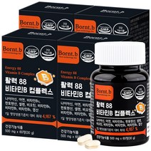 본트비 활력 88 고함량 컴플렉스 수용성 비타민B, 60정, 4개