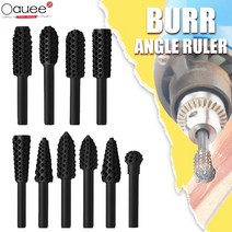 소형 탁상 밀링머신 서프파이프 선반가공 탁상바이스 밀링기 510pcs 드릴 비트 금속 로터리 버 드릴 비트 나무 파일 그라인더 밀링 rasp 나무 돌 금속 루트 조각 밀링, 10pcs 블랙