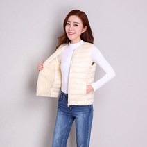 초경량 오리털 다운 패딩 베스트