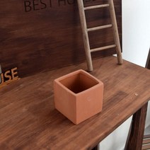 베스트하우스 모던 브라운 정사각 토분 화분 10x10cm, 루키스토어 본상품선택