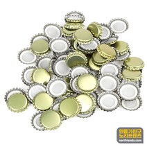 병뚜껑 금색 100개 약3.2cm 금속공예 만들기 재료