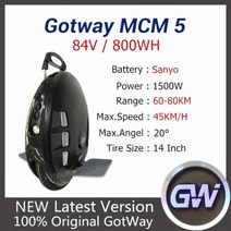 원래 BEGODE GOTWAY MCM5 외발 자전거 84V 800WH 전기 자기 균형 스쿠터 14 인치 단일 휠 한 바퀴 전기 스쿠터, MCM5 84V 800WH