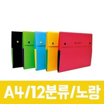 [P1D] 청운 12분류 도큐멘트화일.노랑/A4.1개 / 파일철 북커버 블로터 서류철 링바인더 메모패드 화일철 포트폴리오제본 ( P1D / 991247EA ), 본상품선택