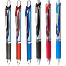 펜텔 에너겔 노크식 중성펜 BLN75 BL77, 0.5mm(니들팁), 블루(B)／레드 잉크