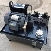 유압 부품 0.75 KW 모터 블레이드 펌프 윈드 쿨러 40L 탱크 24V 솔레노이드 밸브 공작 기계 용 유압, 한개옵션0