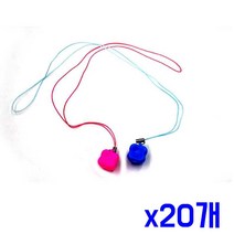 귀여운 치아모양 보관 목걸이-랜덤색상발송 x20개, 상세페이지 참조