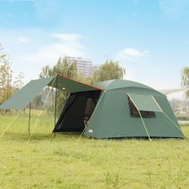 이지쉘터 장박텐트 차박텐트 돔텐트 차텐트더블 레이어 퍼걸라 야외 차양 텐트 4 코너 가든 아미 멀티 레, 04 Green